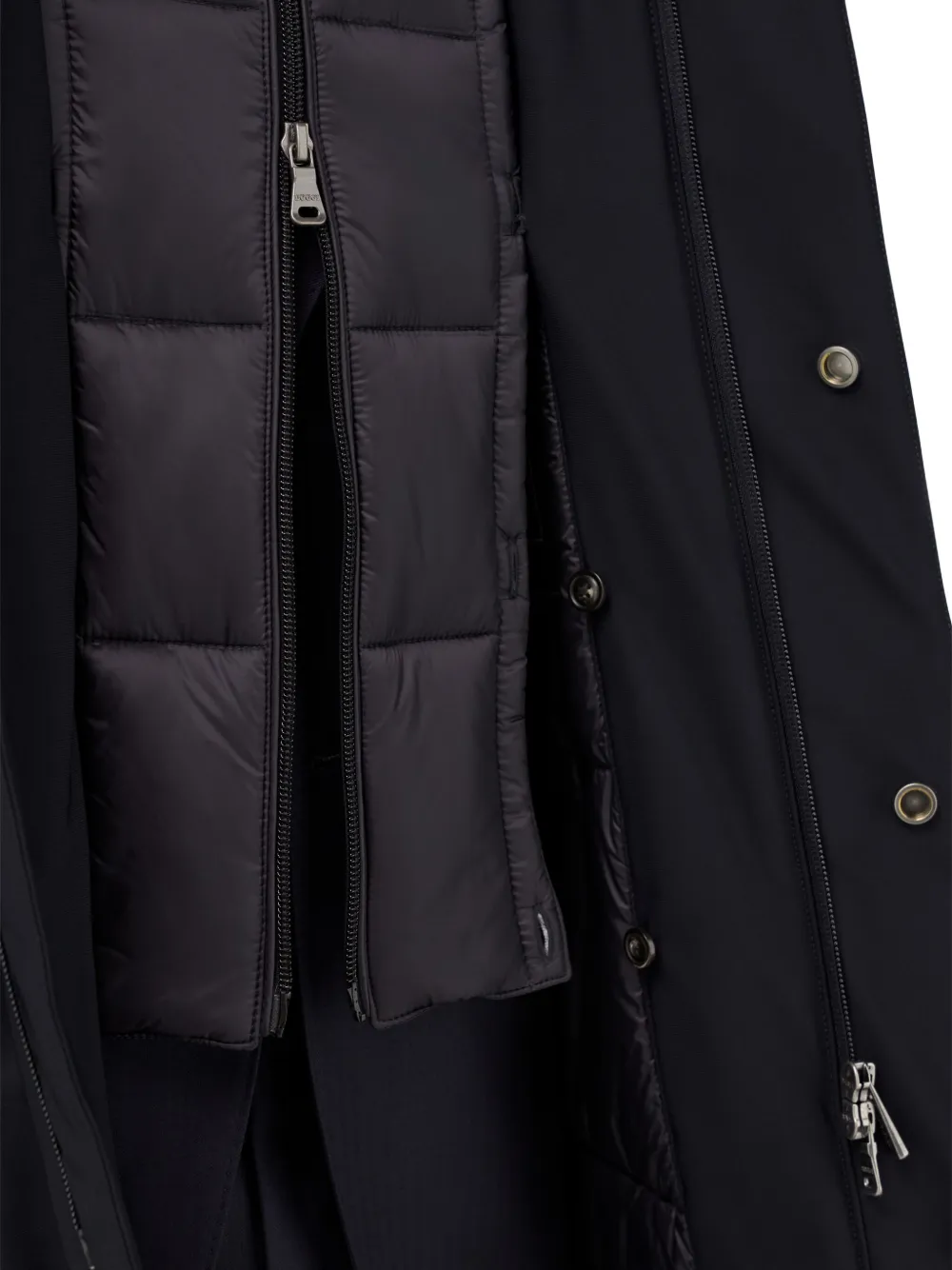 Boggi Milano Gewatteerde jas met rits Blauw