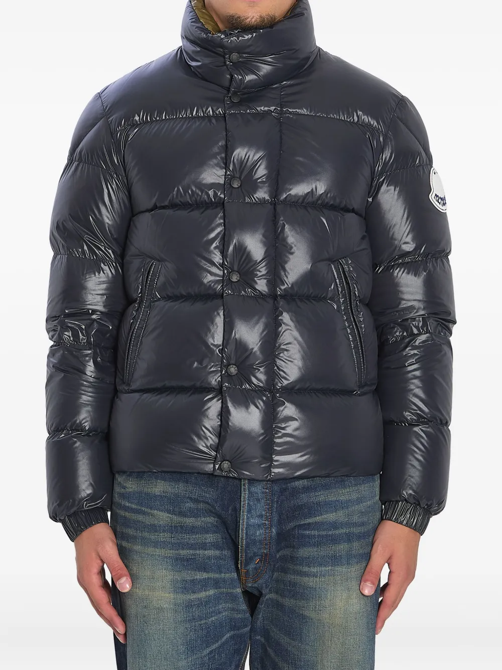 Moncler Black Dervox Short Down Jacket In Black