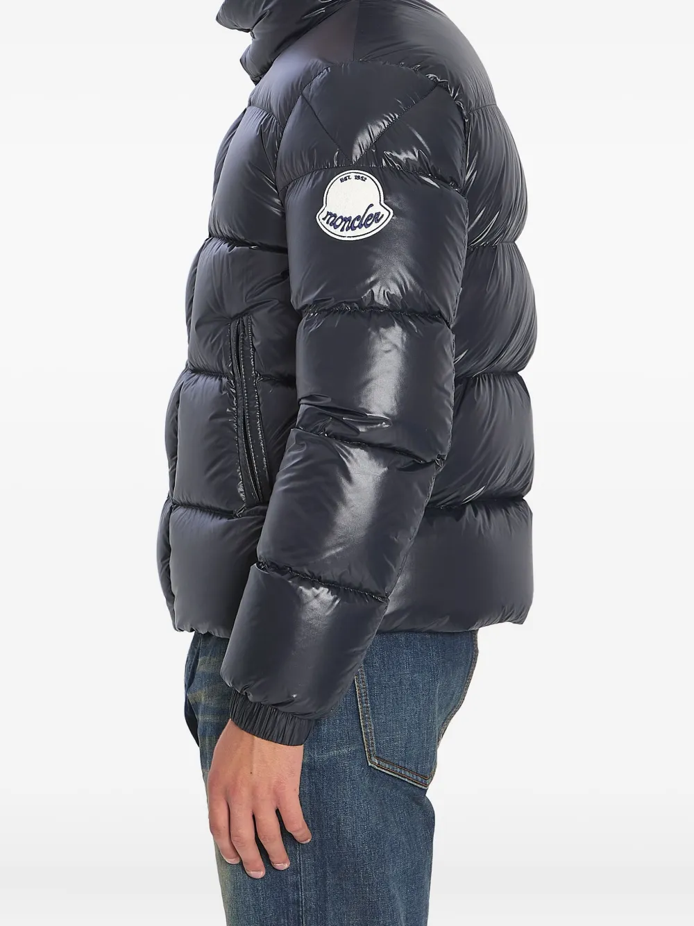 Moncler Black Dervox Short Down Jacket In Black