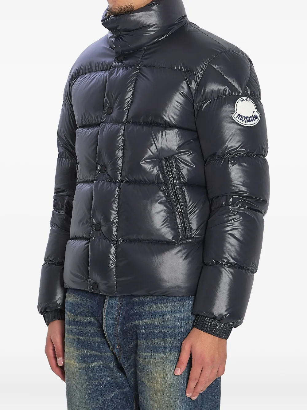 Moncler Black Dervox Short Down Jacket In Black