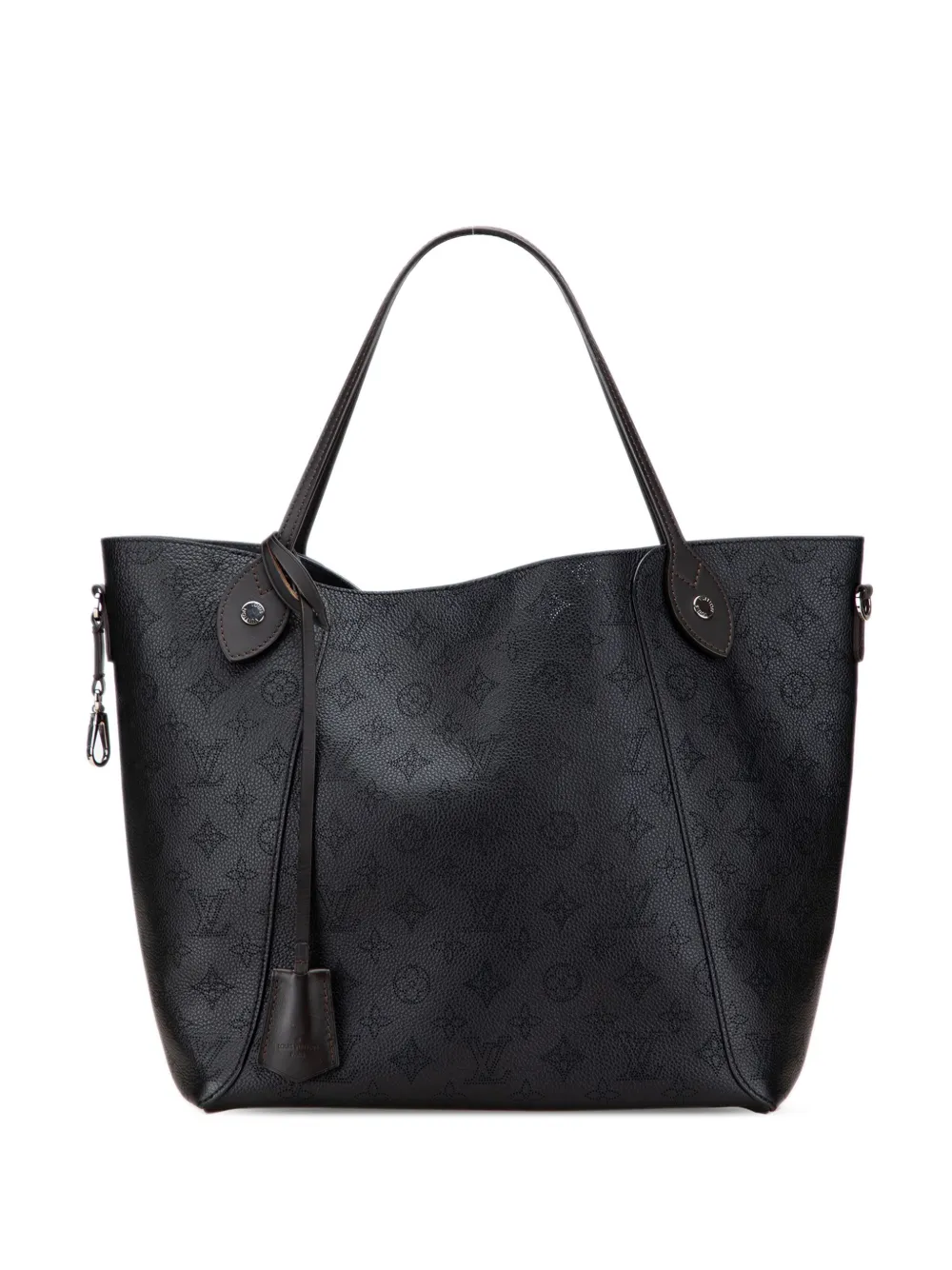 Louis Vuitton Pre-Owned 2018 モノグラム マヒナ ヒナ MM ハンドバッグ - ブラック Louis Vuitton Pre-Owned 2018 モノグラム マヒナ ヒナ MM ハンドバッグ - ブラック