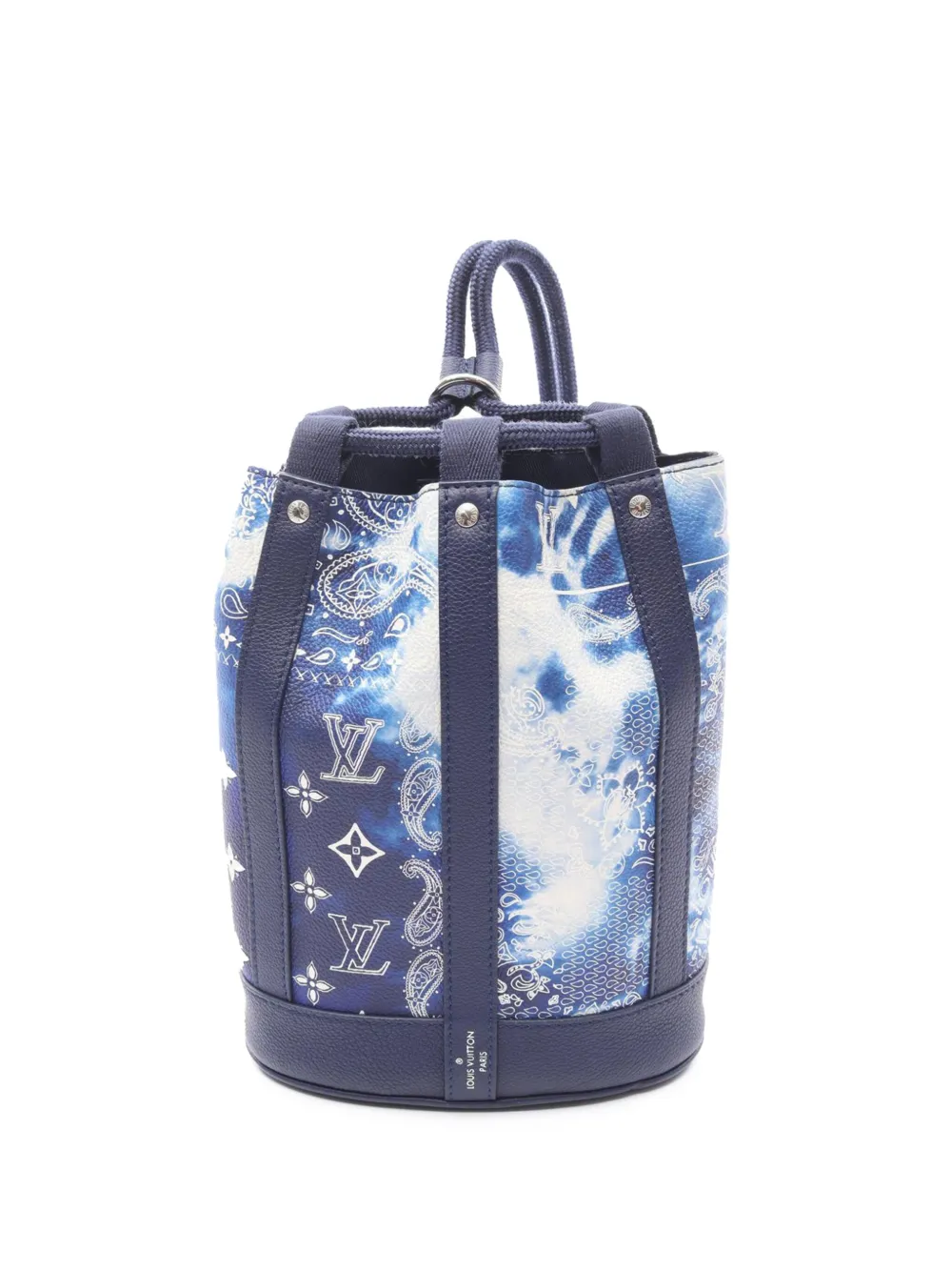 Louis Vuitton Pre-Owned 2021-2025 Monogram Bandana Randonnee PM bucket bag | Blue | Image 1