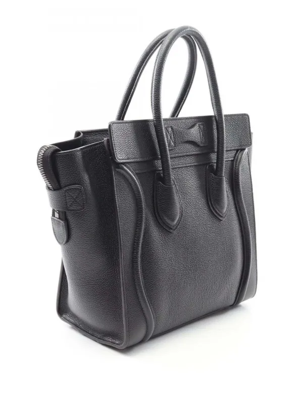 Celine Pre-Owned 2017 マイクロ ドラムドカーフスキン ラゲージ