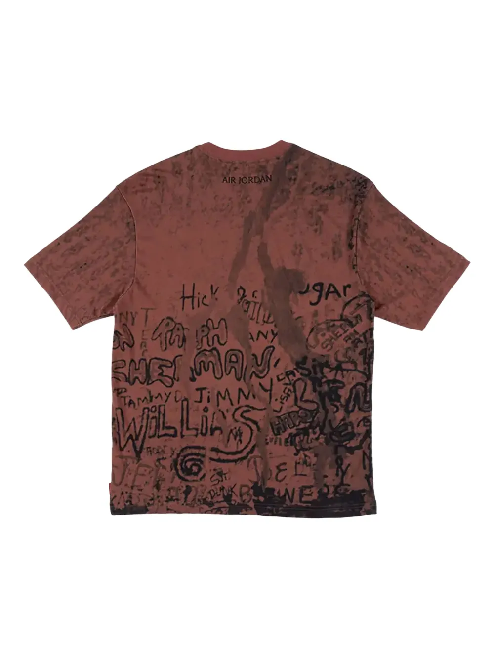 Jordan graphic basketball-print T-shirt - Rood