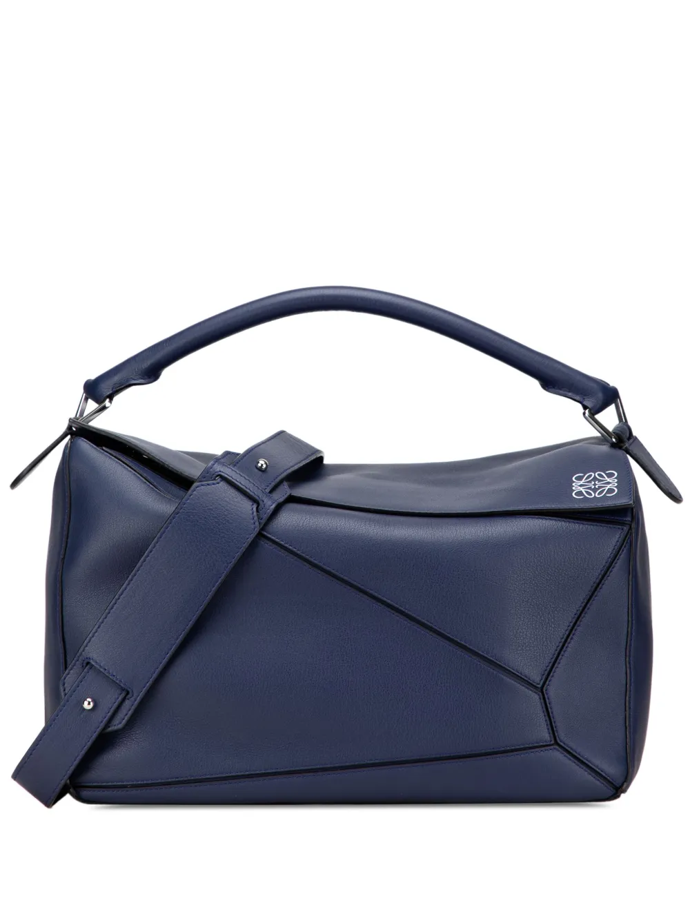 Loewe Pre-Owned 2018 Large Calfskin Puzzle satchel | Blue | Image 1