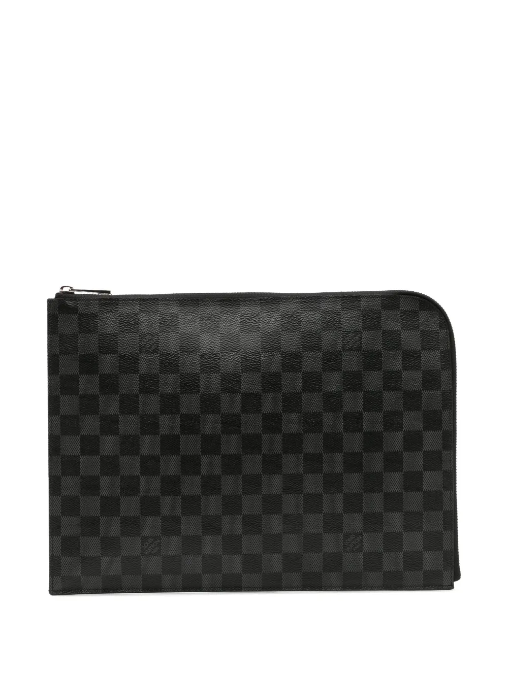 Louis Vuitton Pre-Owned 2016 ダミエ グラファイト ポシェット ジュール GM クラッチバッグ - ブラック Louis Vuitton Pre-Owned 2016 ダミエ グラファイト ポシェット ジュール GM クラッチバッグ - ブラック