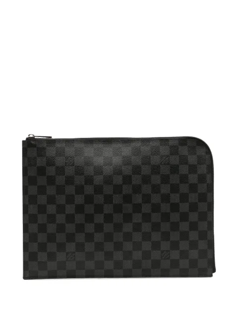 Louis Vuitton Pre-Owned 2016 Damier Graphite Pochette Jour GM clutch bag