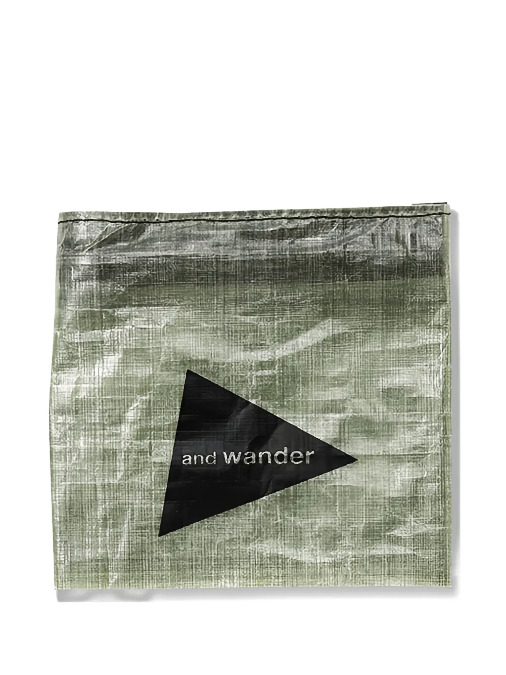 and Wander Dyneema logo-print wallet - Verde