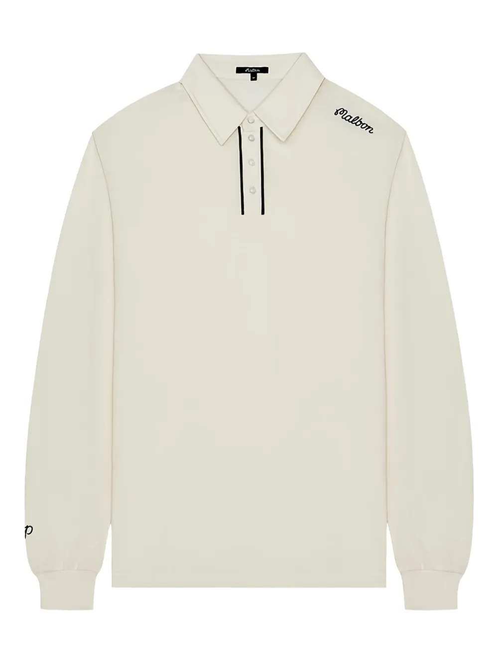 Malbon Golf x Jesper Parnevik long-sleeved polo shirt | White | Image 1