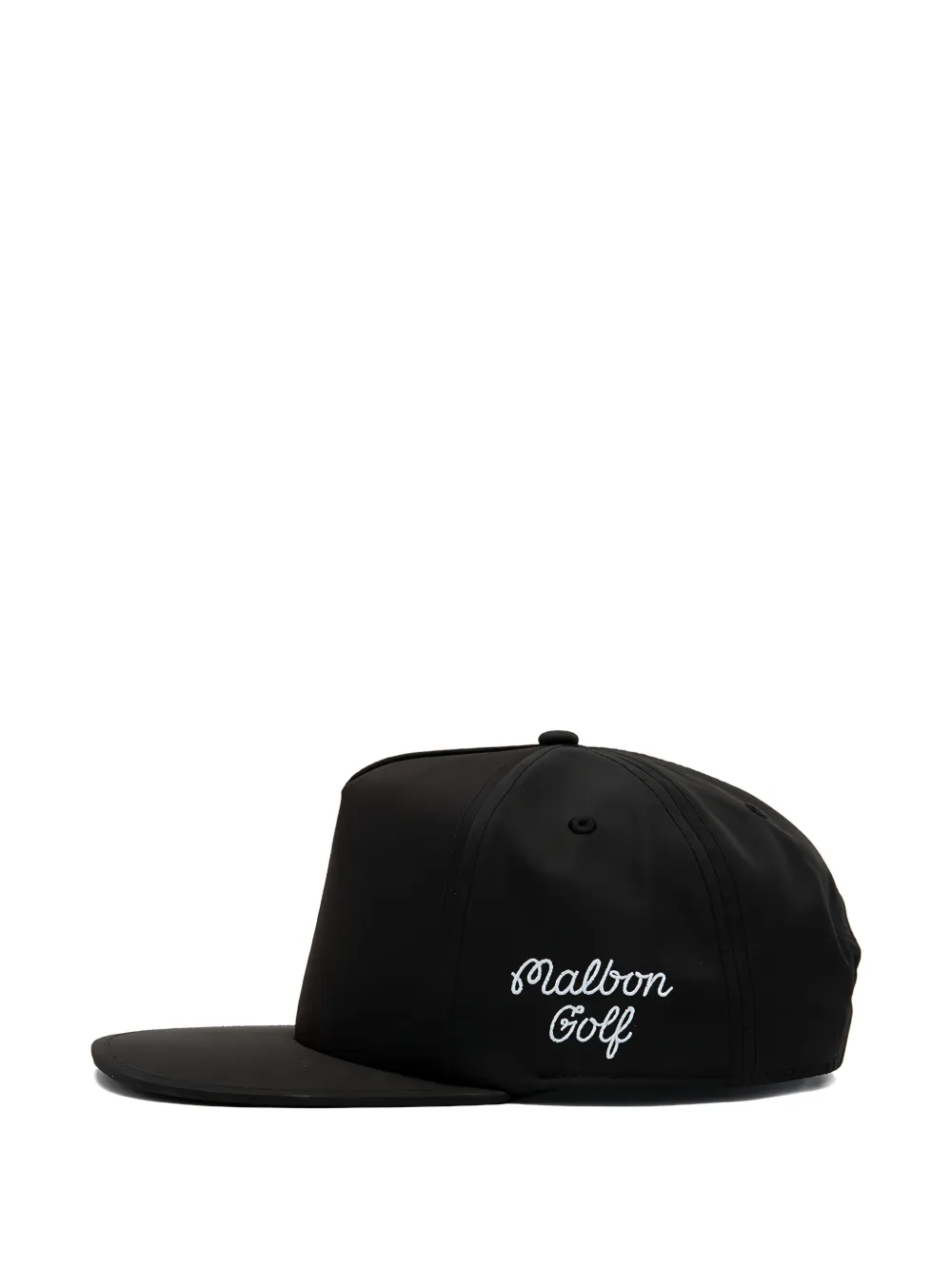 Malbon Golf X Jesper Parnevik Cotton Cap In Black