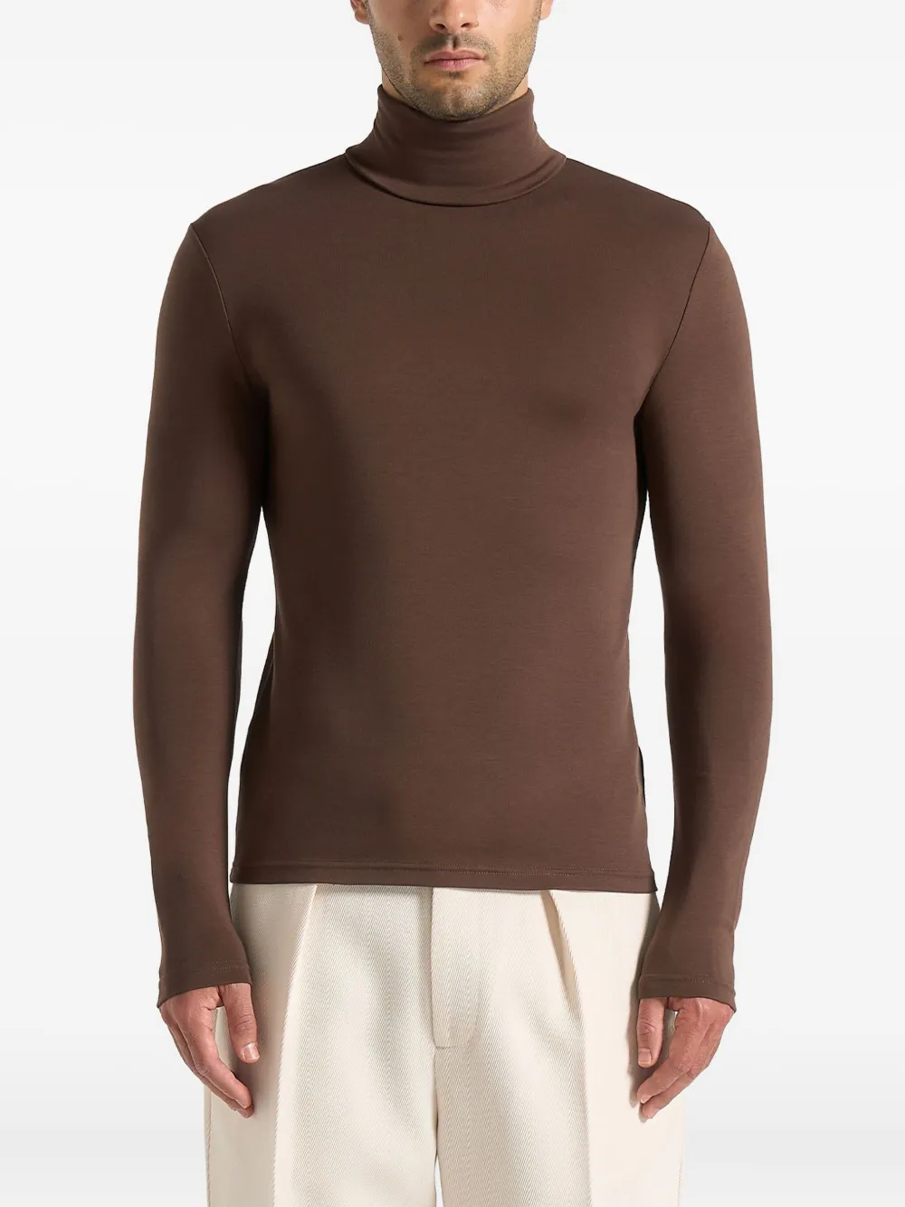 Manière De Voir roll-neck sweater | Brown | Image 1