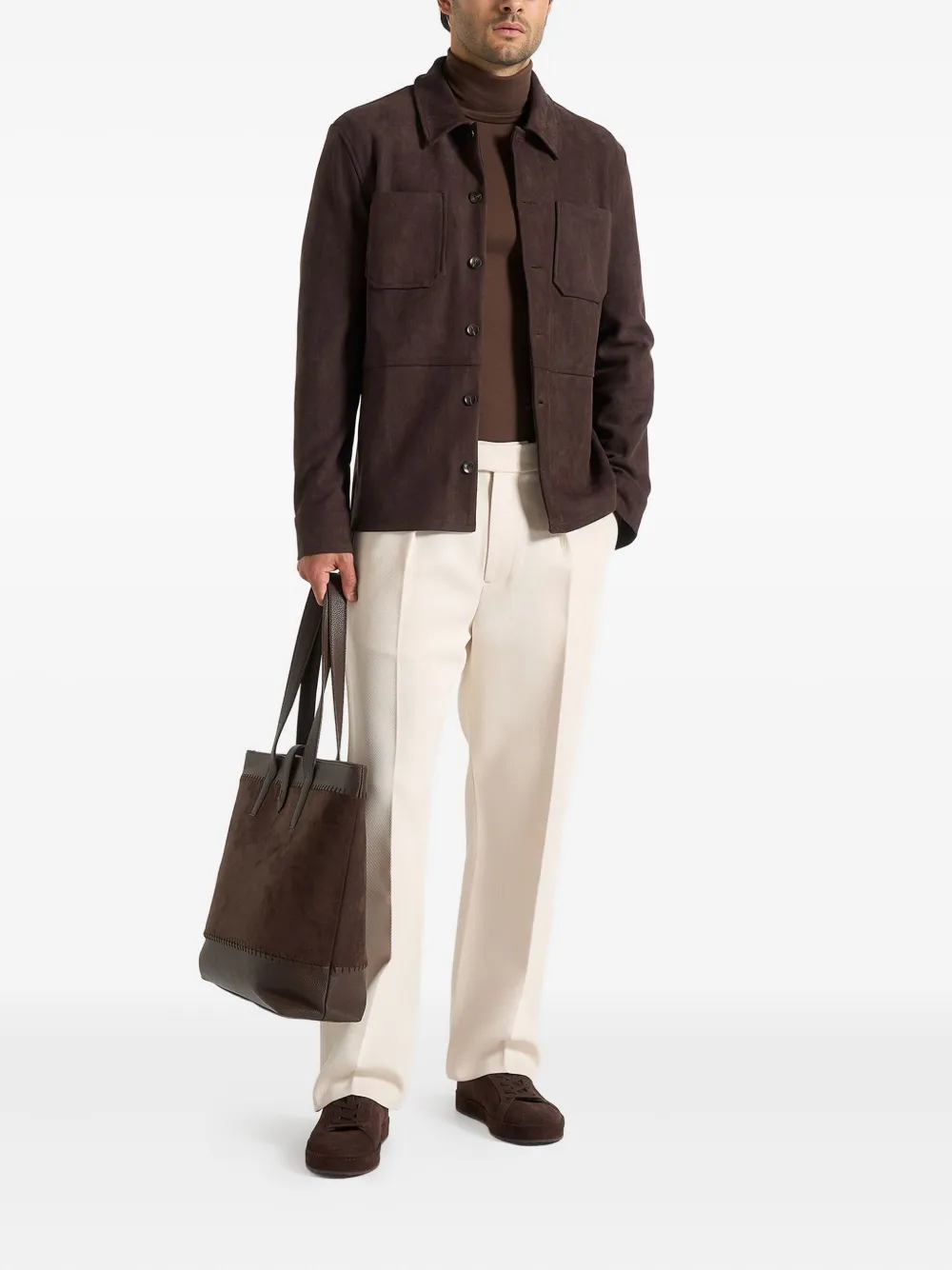 Manière De Voir roll-neck sweater - Bruin