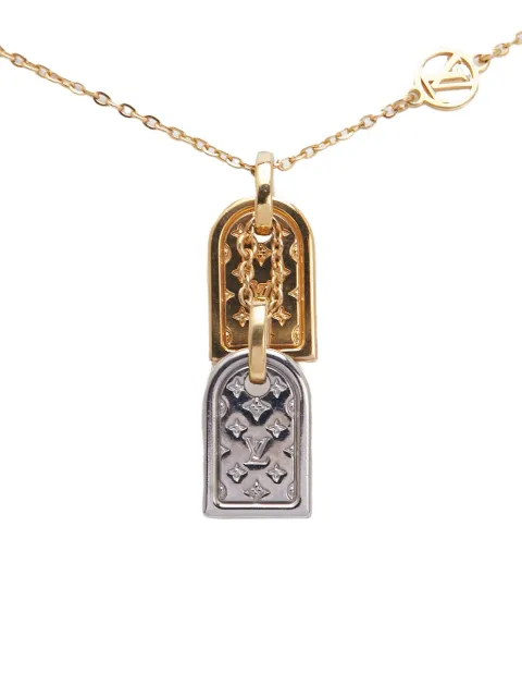Louis Vuitton Pre-Owned قلادة 'نانوغرام' مطلية ذهب بدلاية 2022