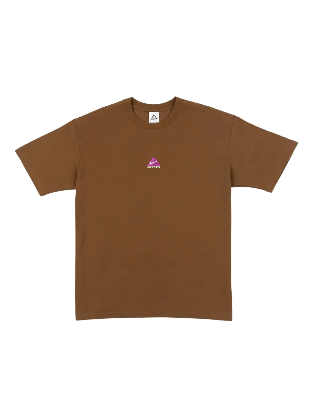 Nike logo-embroidered T-shirt | Brown | Image 1