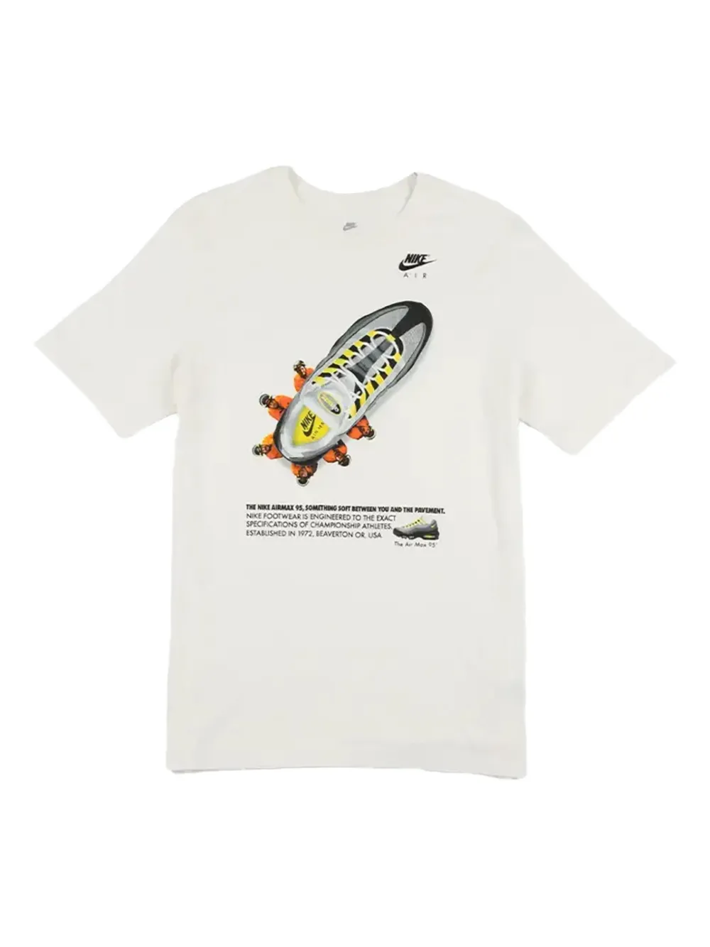 Nike Air Max 95 graphic-print T-shirt - Bianco