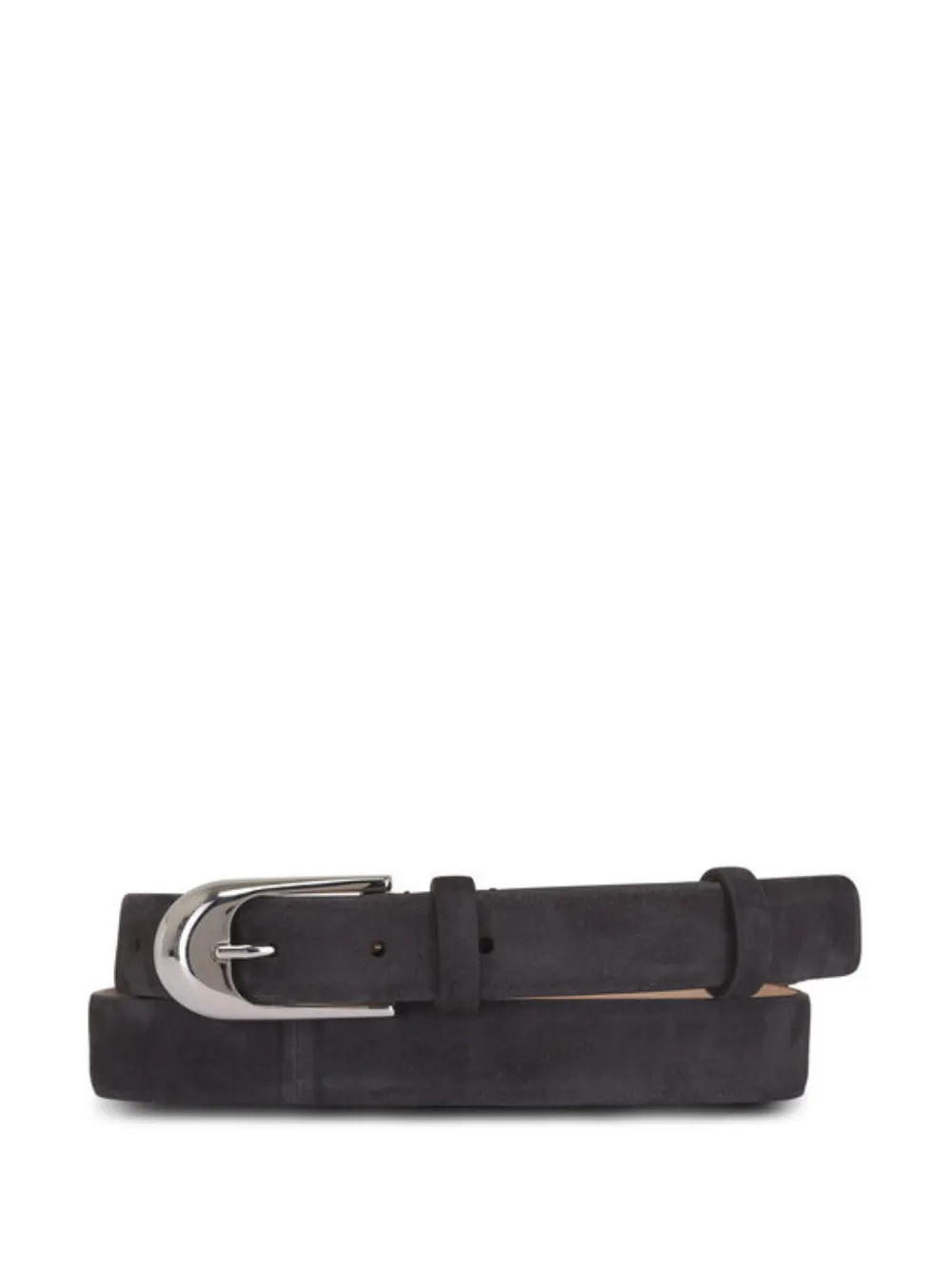 KHAITE leather belt - Marrone