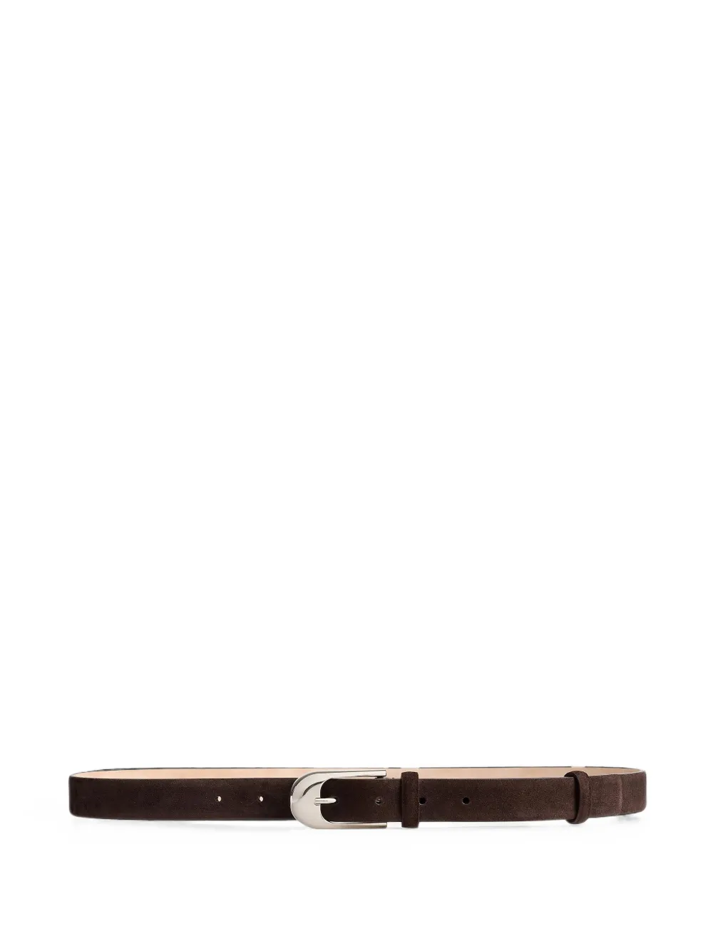 KHAITE leather belt - Marrone
