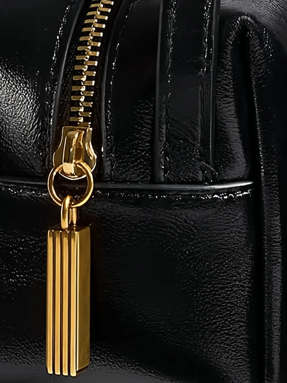Khaite Kye Leather Pencil Case In Black