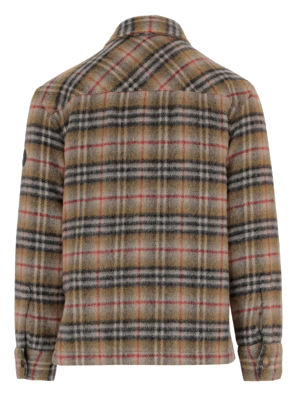 Burberry check-pattern shirt - Bruin