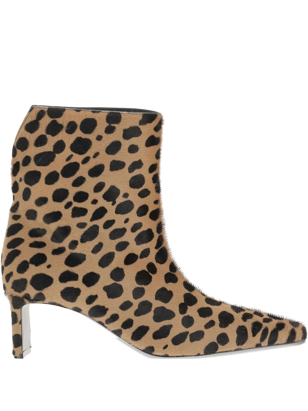 Khaite 55mm Leopard-print Ankle Boots In Animal Print