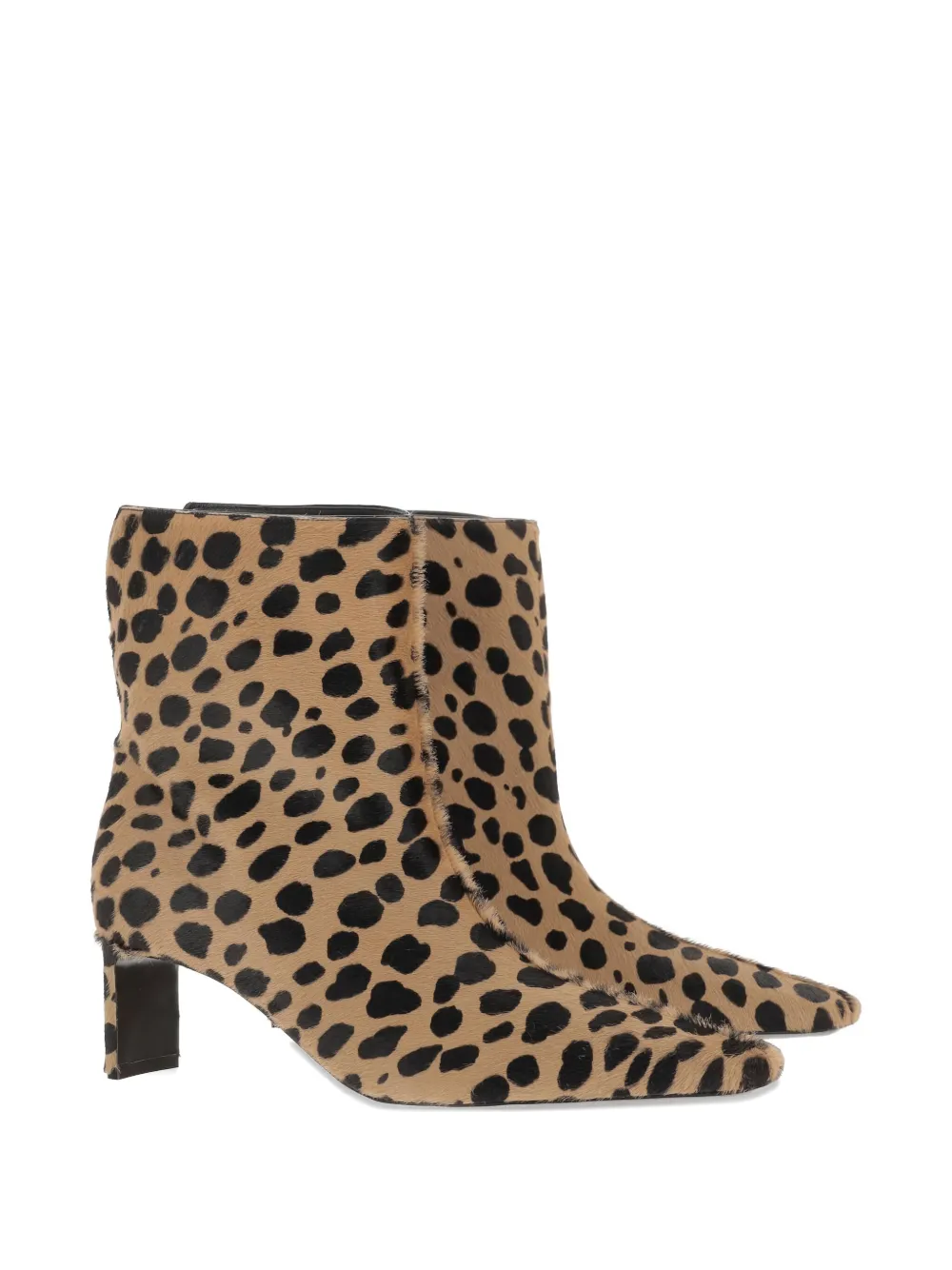 Khaite 55mm Leopard-print Ankle Boots In Animal Print