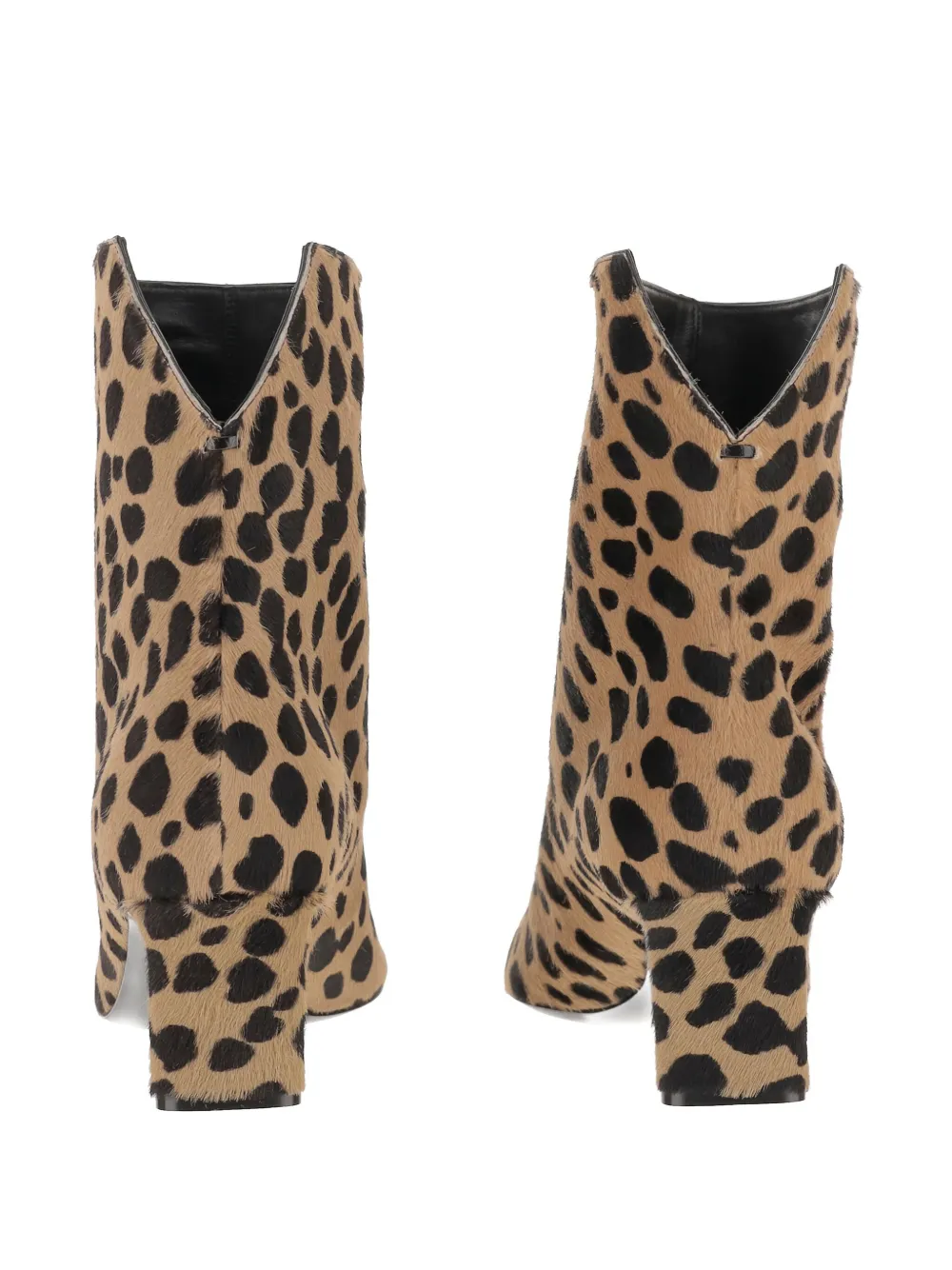 Khaite 55mm Leopard-print Ankle Boots In Animal Print