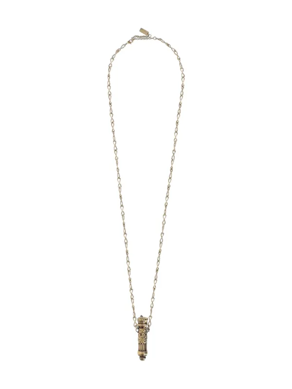 Collier Pendentif Chloé Libellule - Noir Et Or, Occasion En Très Bon état, Bijou Signé