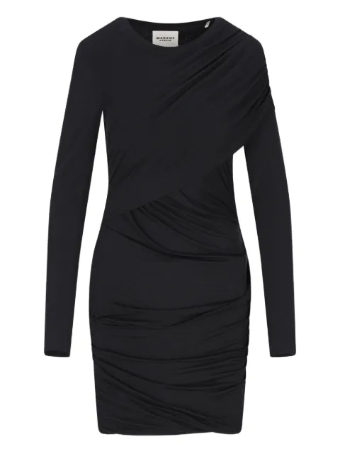 ISABEL MARANT vestido corto Denise con diseño drapeado manga larga