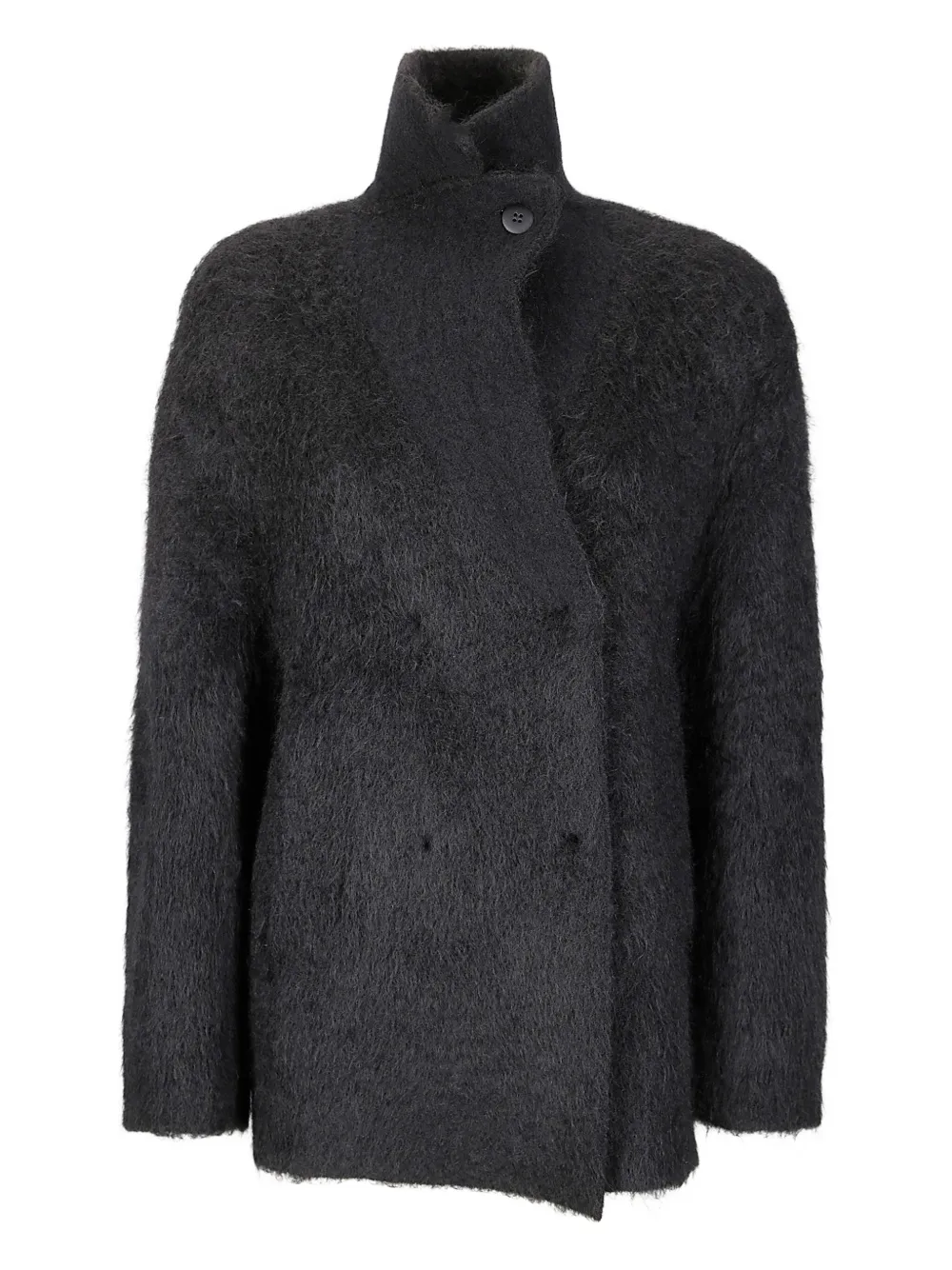 Boboutic chamarra con doble botonadura y cuello de tortuga | negro | Image 1