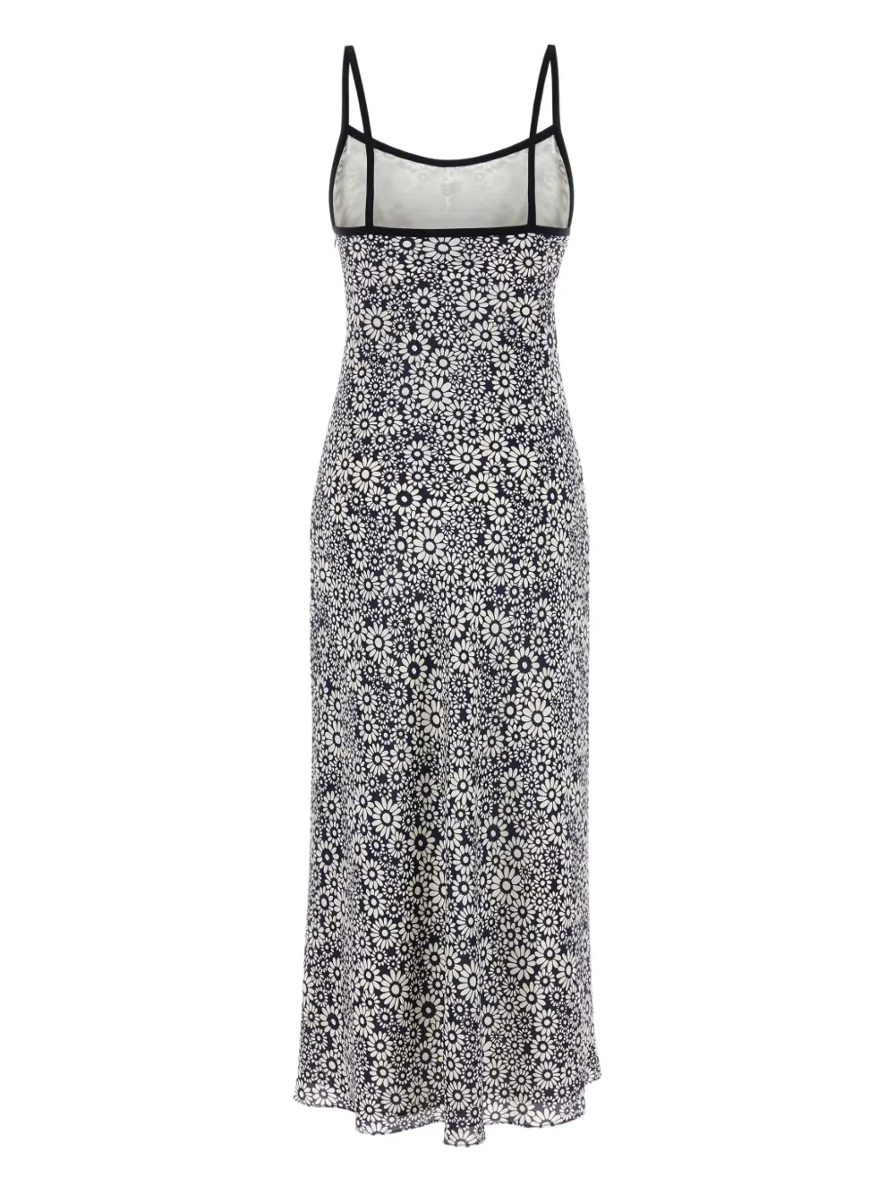 Miu Miu Zijden jurk met bloemenprint - Blauw