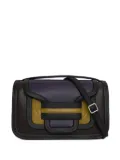 Pierre Hardy Alpha leather-panelled shoulder bag - Brown