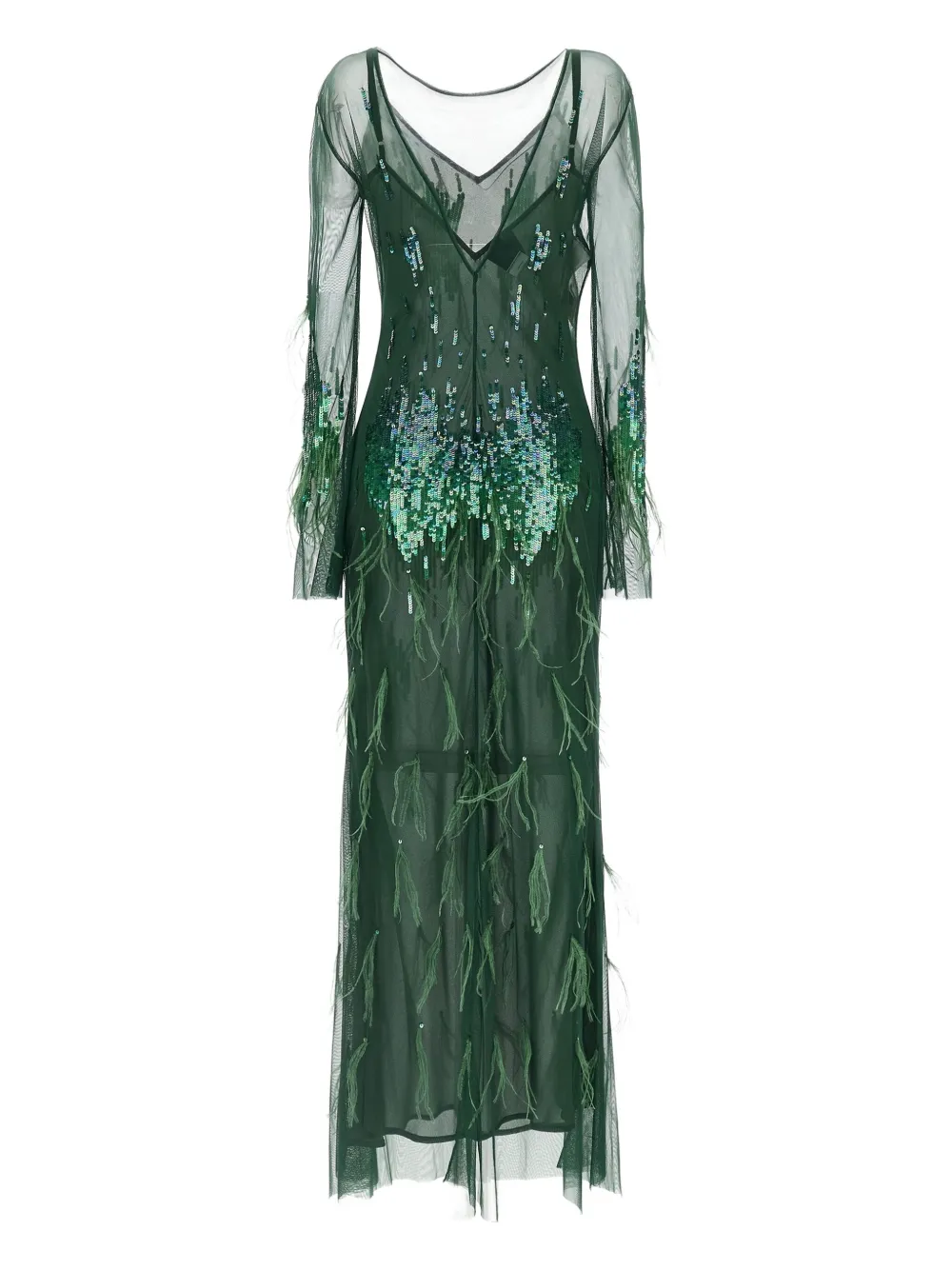 PINKO Pacman maxi dress - Groen