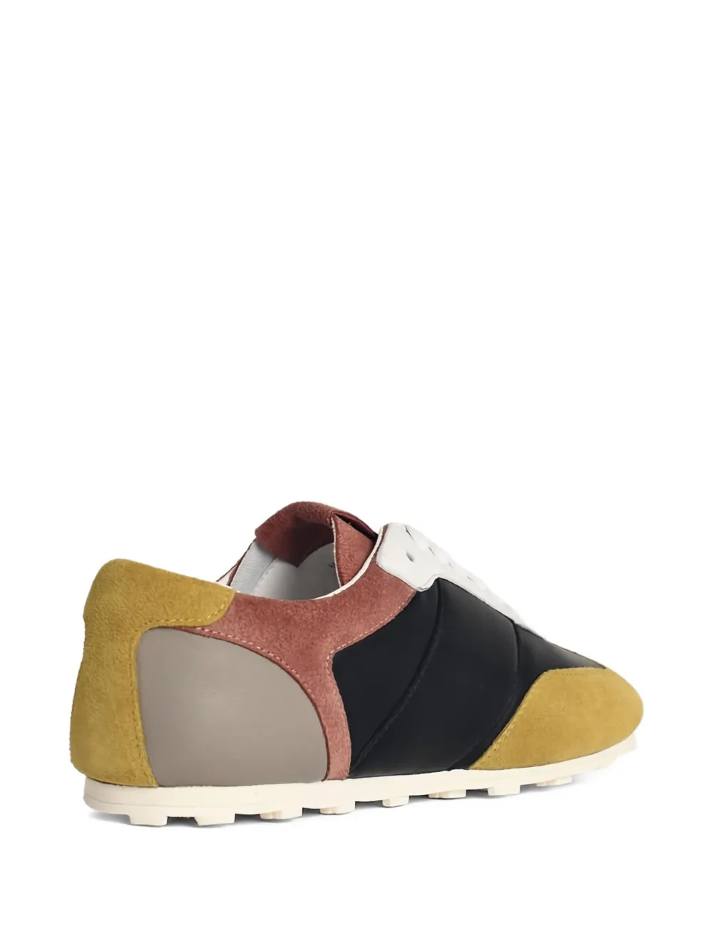 Marni Black Leather And Suede Sneakers In Black
