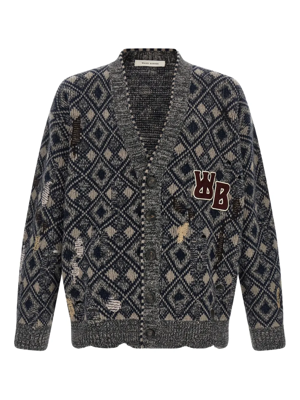 Wales Bonner Sibling cardigan | Grey | Image 1