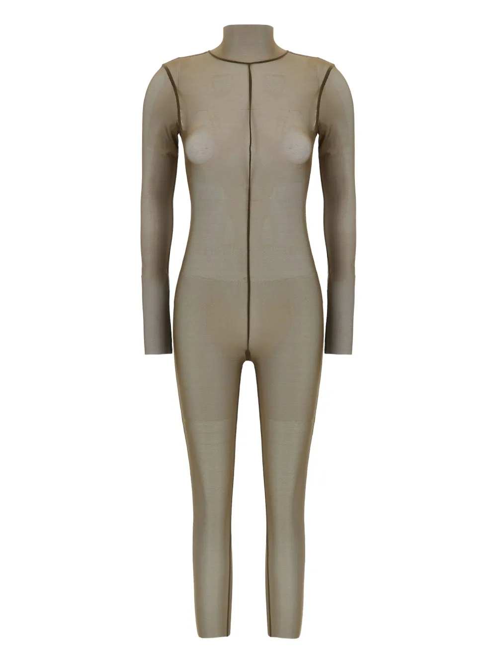 Norma Kamali Turtle Jumpsuit In Neutral