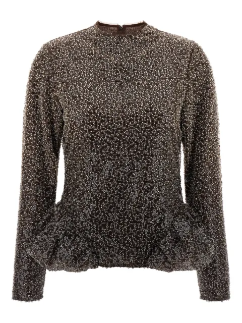 ROTATE BIRGER CHRISTENSEN peplum-detail top