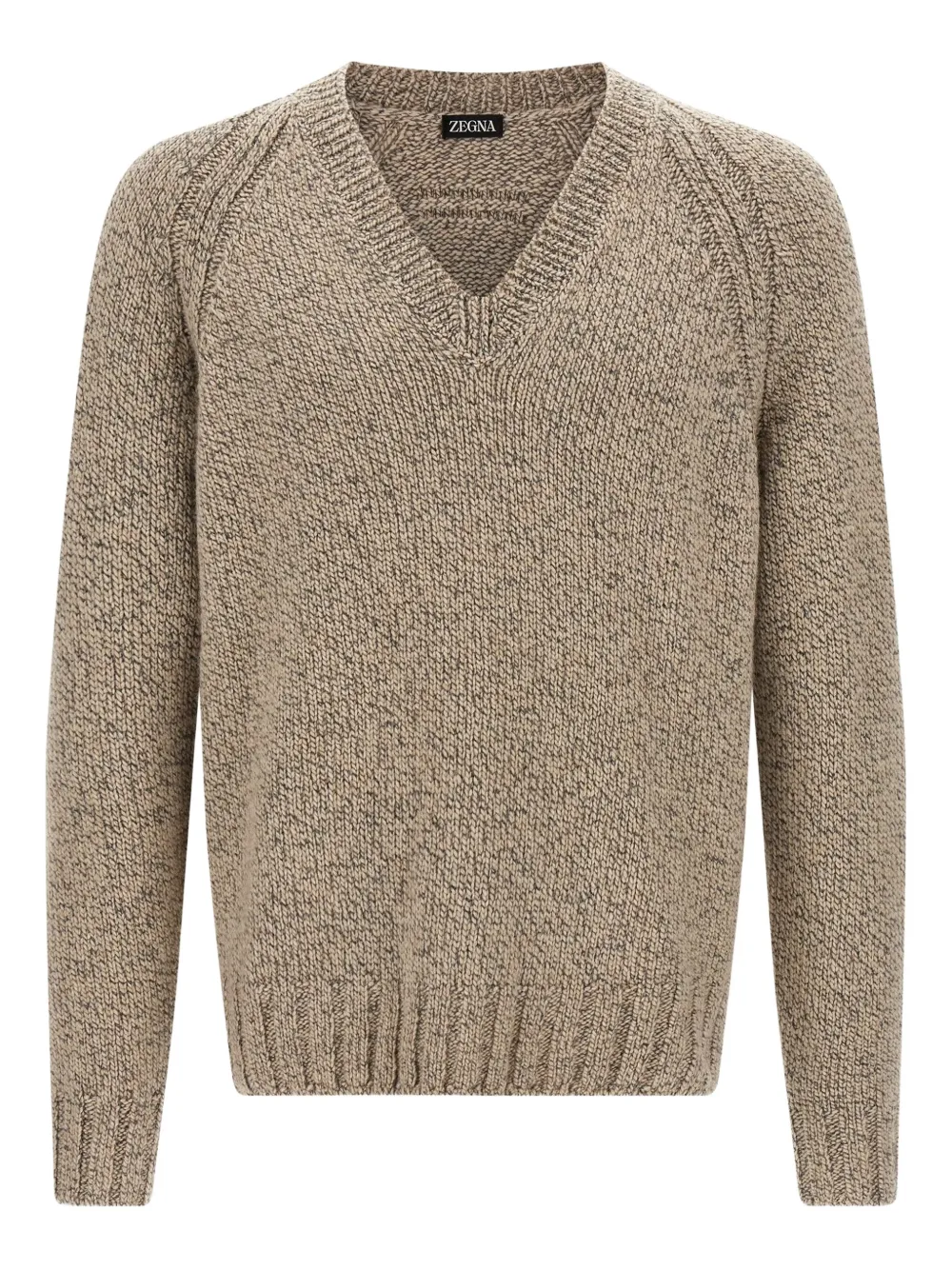 Zegna V-neck sweater | Neutrals | Image 1