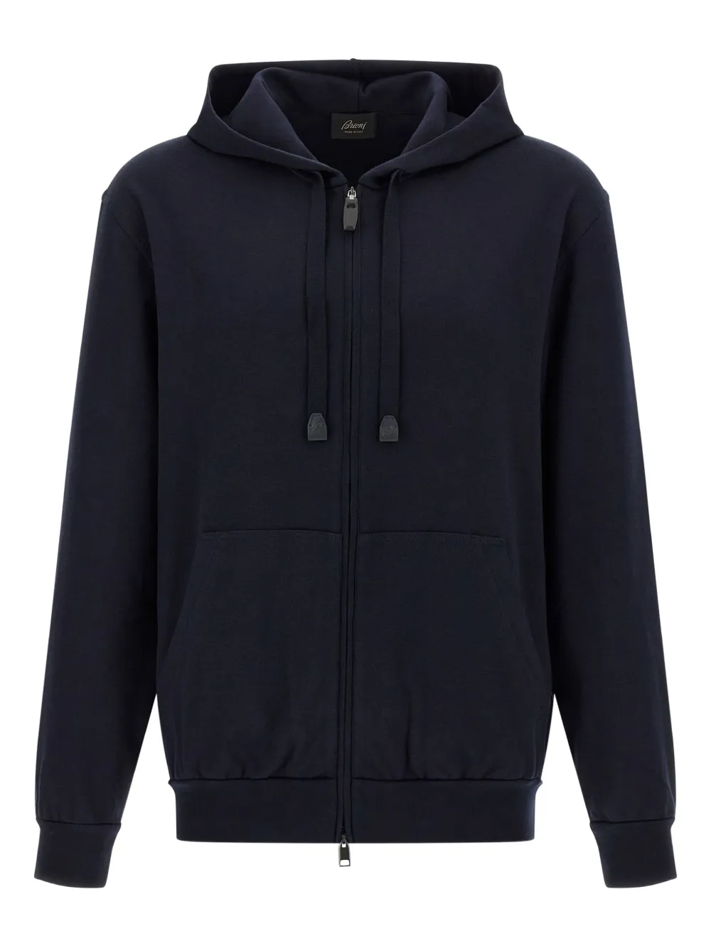 Brioni zip-fastening hoodie | Blue | Image 1