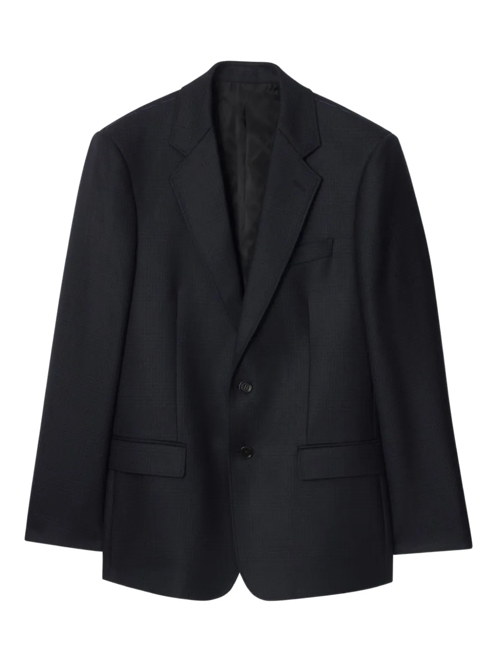 Burberry prince-of-wales check wool blazer | Blue | Image 1