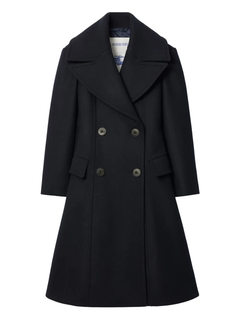 Burberry double-breasted coat - Blu