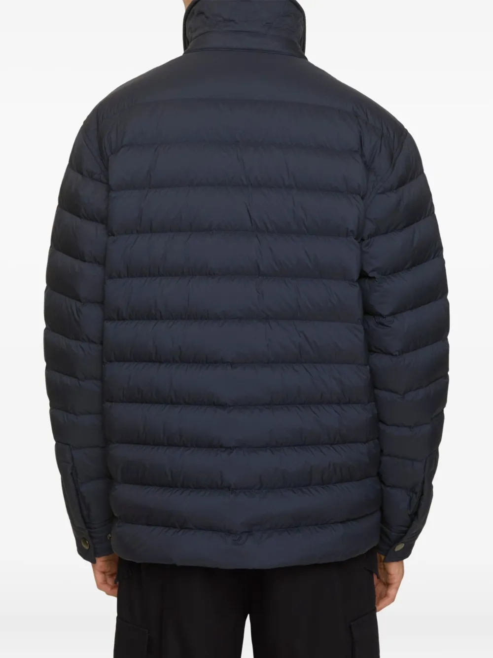 Burberry Padded Button-up Jacket In Black