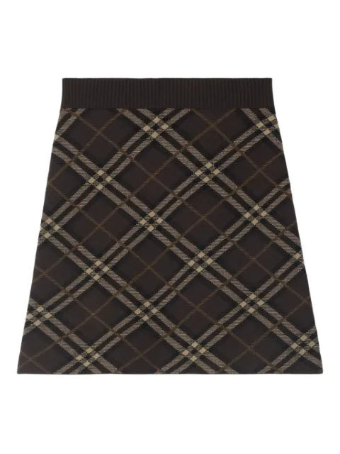 Burberry check-pattern mini skirt