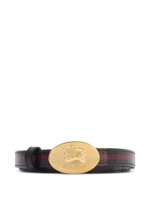 Burberry Cinto dupla face com estampa