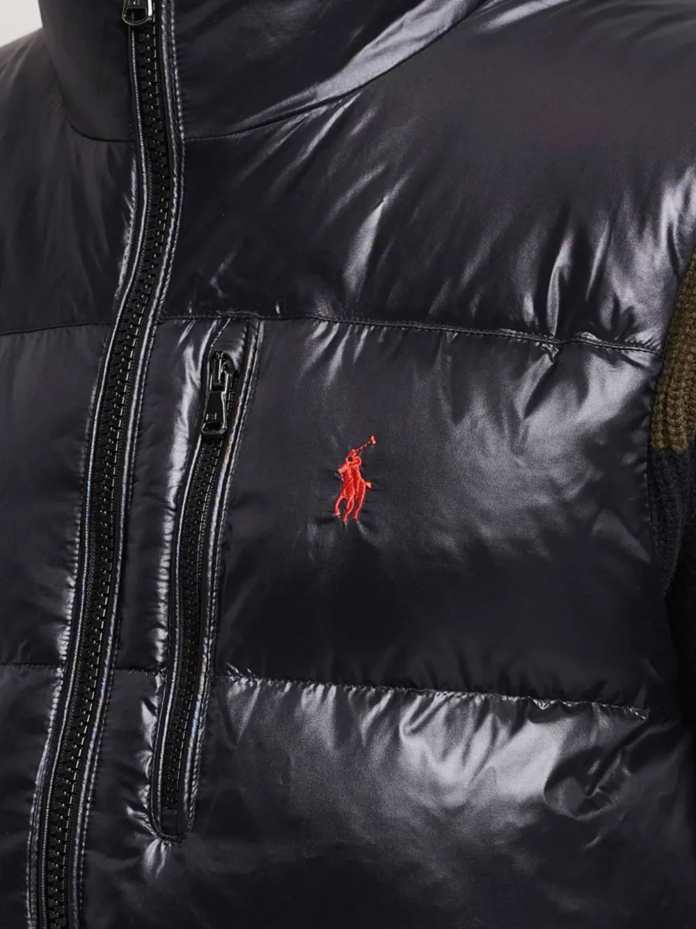 Polo Ralph Lauren Zipped Sleeveless Gilet In Black