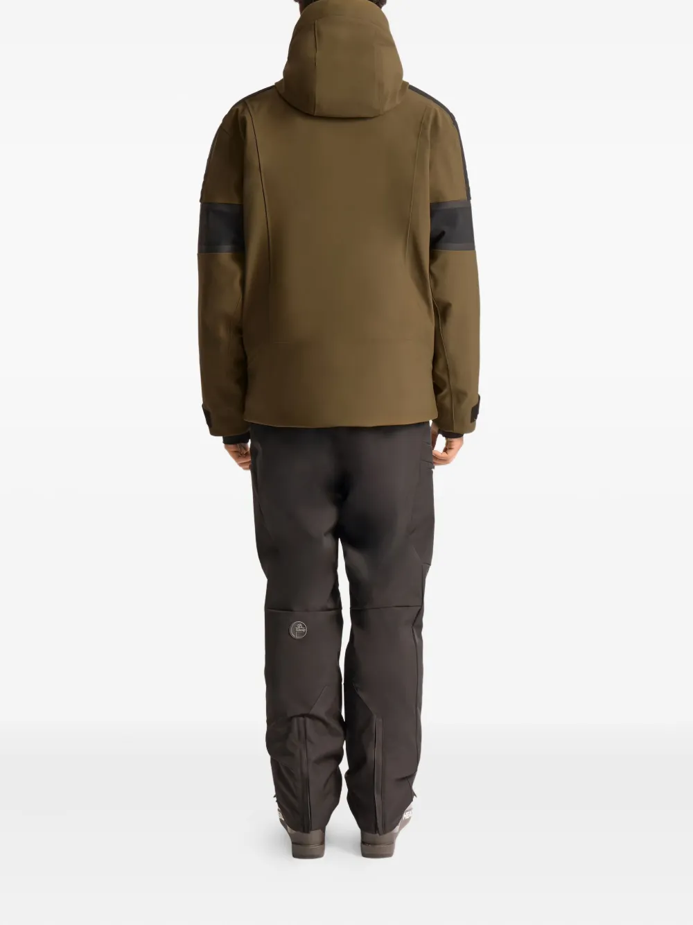 Fusalp Amwo Quilted Shoulder-panel Ski Jacket In Brown