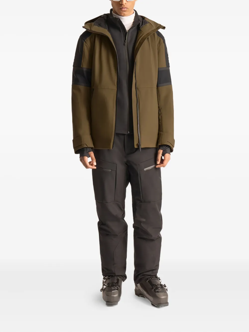 Fusalp Amwo quilted shoulder-panel ski jacket - Bruin