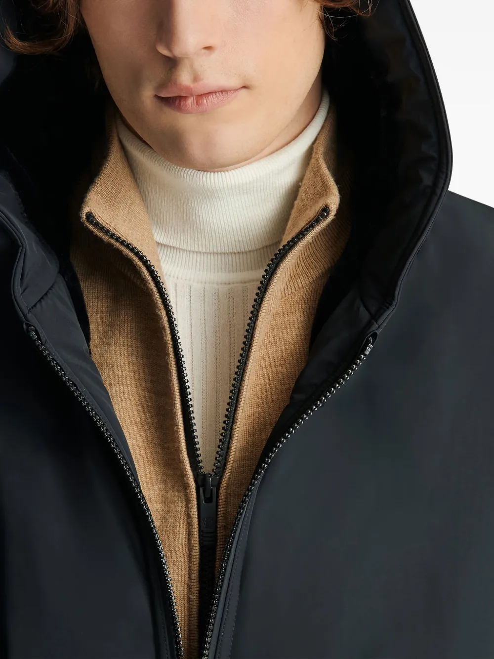 Fusalp Hooded Reversible Jacket In Black