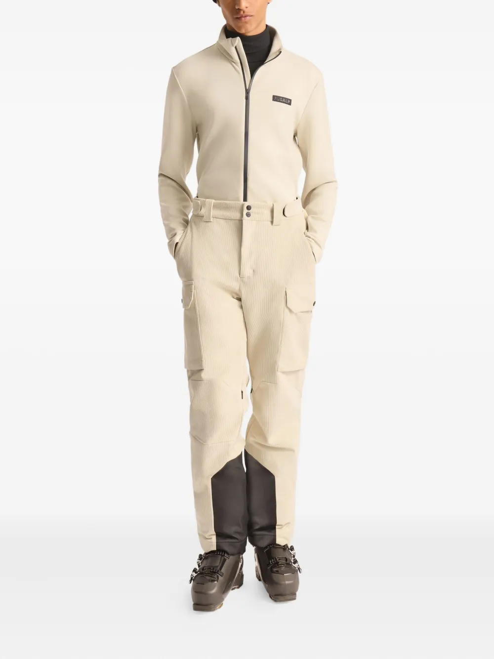 Fusalp Ribfluwelen cargo skibroek - Beige
