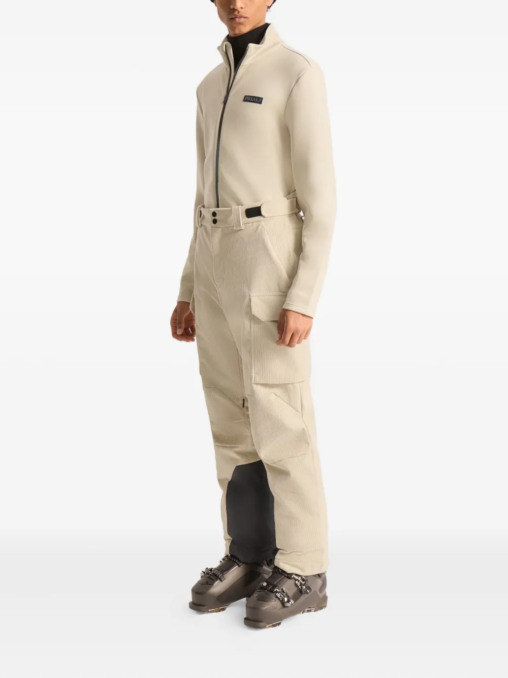 Fusalp Ribfluwelen cargo skibroek Beige