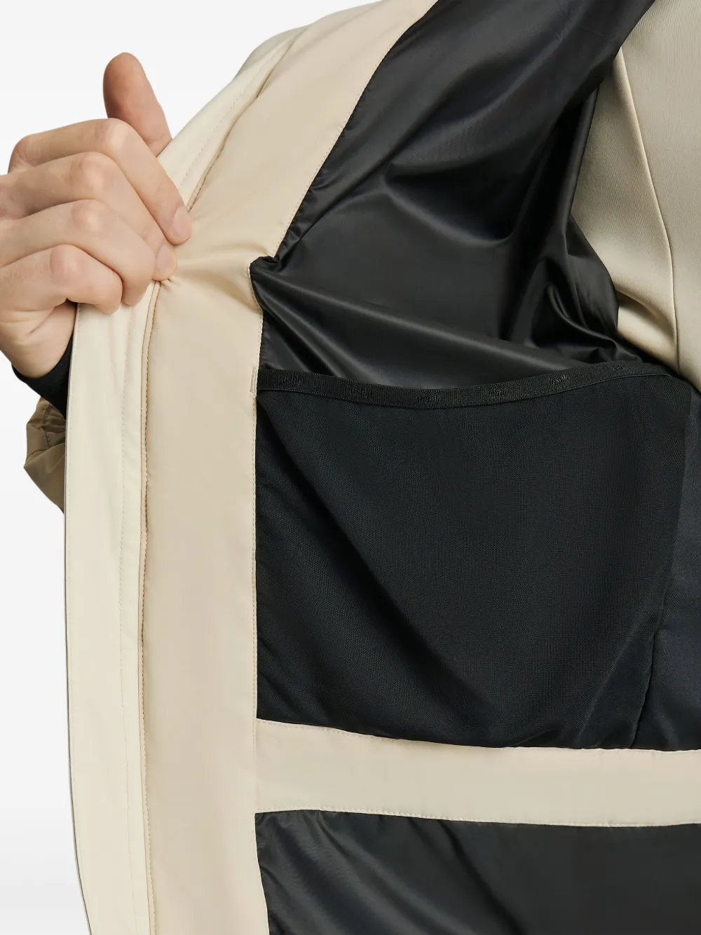 Fusalp Carlo gewatteerd ski-jack met ribfluwelen vlak Beige